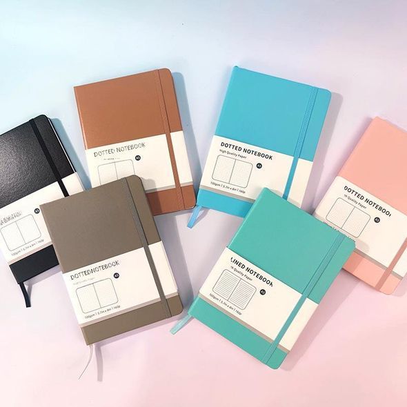 Блокнот в точку A5 для Bullet Journal Бирюзовый 160 страниц 100 г/м&sup2;