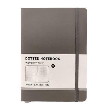 Блокнот в точку A5 для Bullet Journal Серый 160 страниц 100 г/м&sup2;