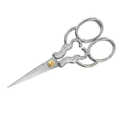 Вінтажні ножиці для скрапбукінгу Срібні 12x5 см (TWGS-SCS-SL)