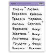 Сет стикеров BuJoBox Месяца 15х21 см