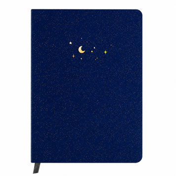 Блокнот у крапку A5 для Bullet Journal Темно синій 160 г/м&sup2;